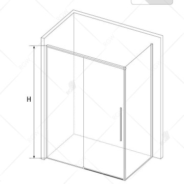 Душевой уголок RGW 150х80х195 см SV-42 SV-12 + Z-050-2 Прямоуг., Хром, Прозрачное, 6 мм Easy Clean (32324258-011)