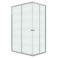 Душевое ограждение Niagara Eco NG-1018-14QMT (100х80х190) прямоугольник,раздвижное,хром,стекло матовое,1 место