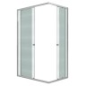 Душевое ограждение Niagara Eco NG-1018-14QMT (100х80х190) прямоугольник,раздвижное,хром,стекло матовое,1 место