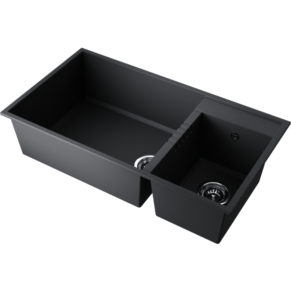 Кухонная мойка Omoikiri Tedori 85-2-U-BL Tetogranit/черный