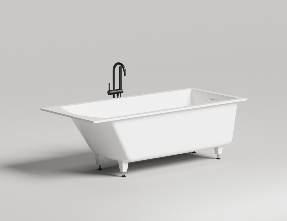 Ванна встраиваемая CASCATA KIT 180x80 S-Sense Матовое