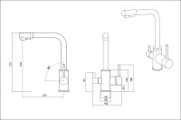 Смеситель EMAR EC-4003H ЕС - 4003H Chrome