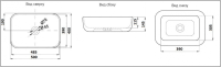 Умывальник CeramaLux D1302H011