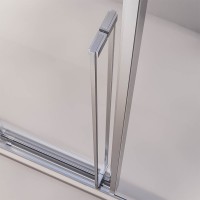 Душевая дверь раздвижная Premium Prato 300 CH-R, 1400х2000, хром, стекло прозрачное