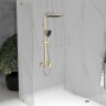 Душевая стойка Cube VSFS-4C12BG с изливом, брашированное золото