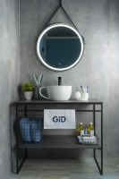 Раковина Gid N9055 51186 накладная белая 40x30x18