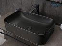 Раковина Gid Bm9599 53366 накладная черная матовая 61x38x15