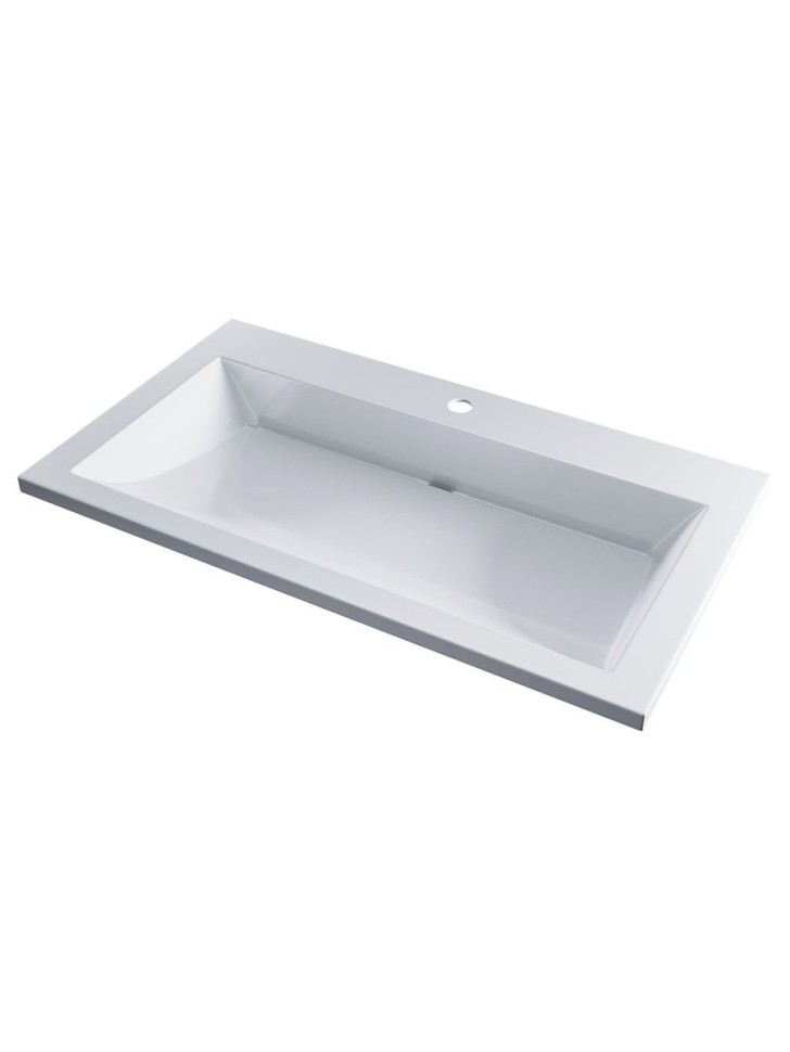 Раковина для ванной 70 см, Uperwood Infinity, белая глянцевая