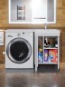 Тумба под стиральную машину напольная Uperwood Magenta 55х50х76,5 см, белая, с дверцами