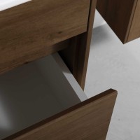 База под раковину Chiara 800 подвесная, 1 выкатной ящик soft-close, T.Oak