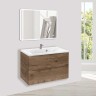 База под раковину Mia 750 подвесная, 2 выкатных ящика soft close, V.Oak