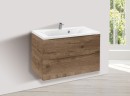 База под раковину Mia 750 подвесная, 2 выкатных ящика soft close, V.Oak