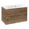 База под раковину Mia 750 подвесная, 2 выкатных ящика soft close, V.Oak