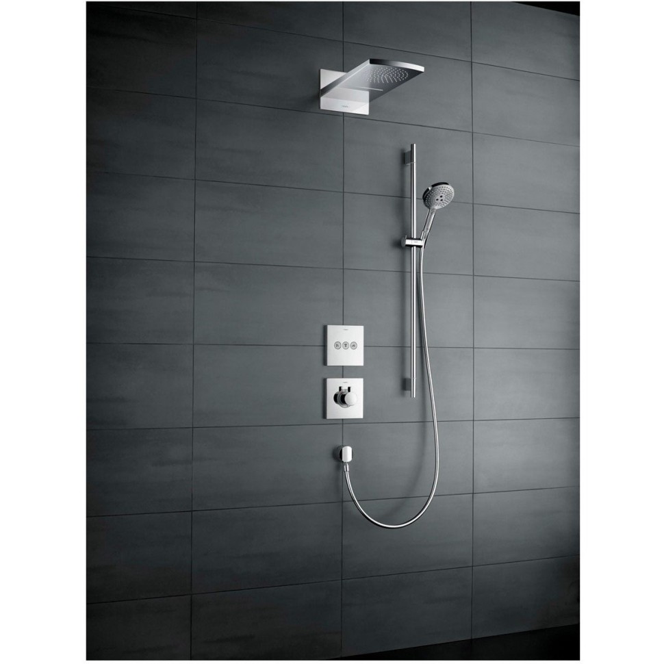 Душевой гарнитур Hansgrohe Raindance Select 120 Unica Set 90см, 26631400 белый/хром