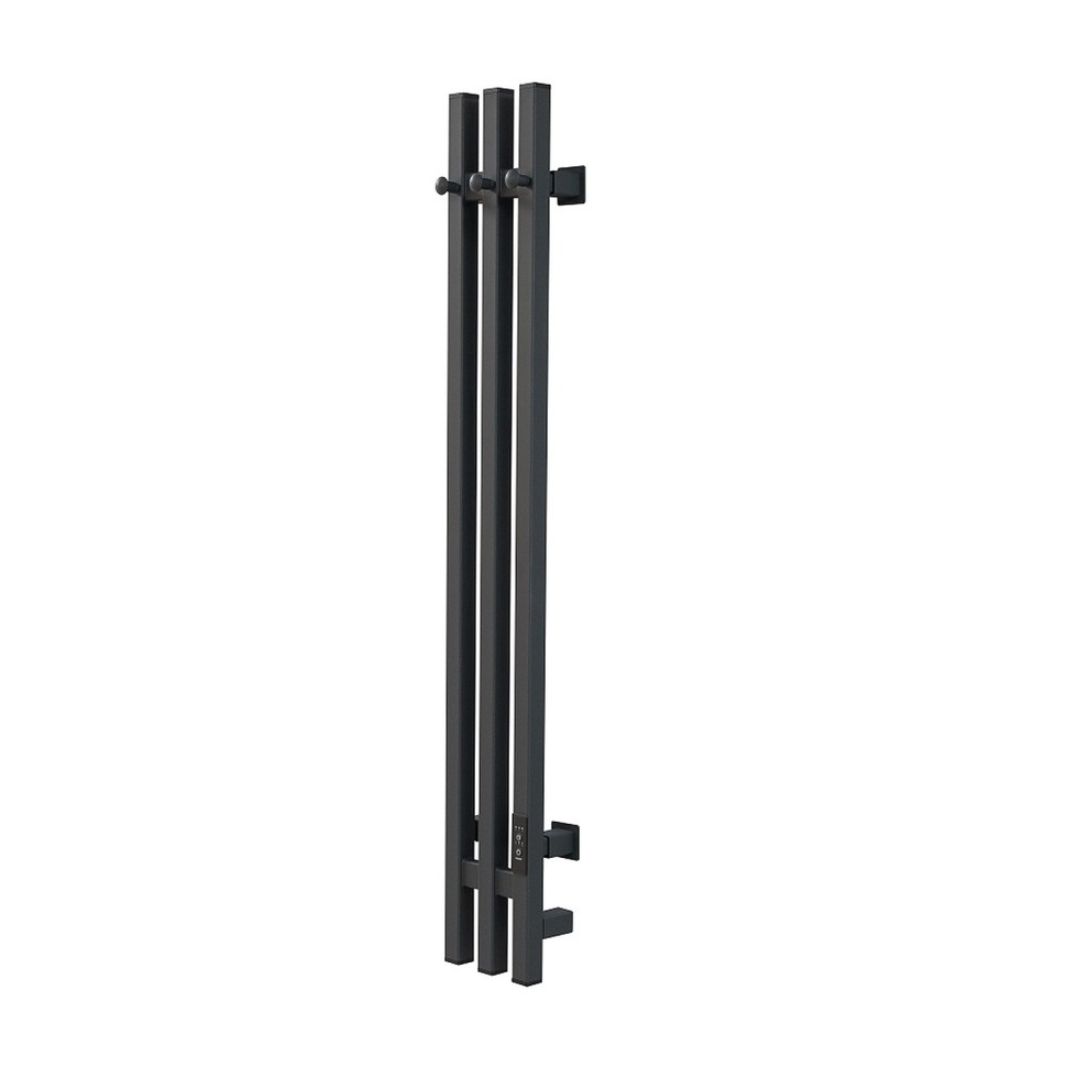 Полотенцесушитель электрический Оттимо ВертикaлеКВ 2115120GRR4EN 15*120 диммер R, графит  