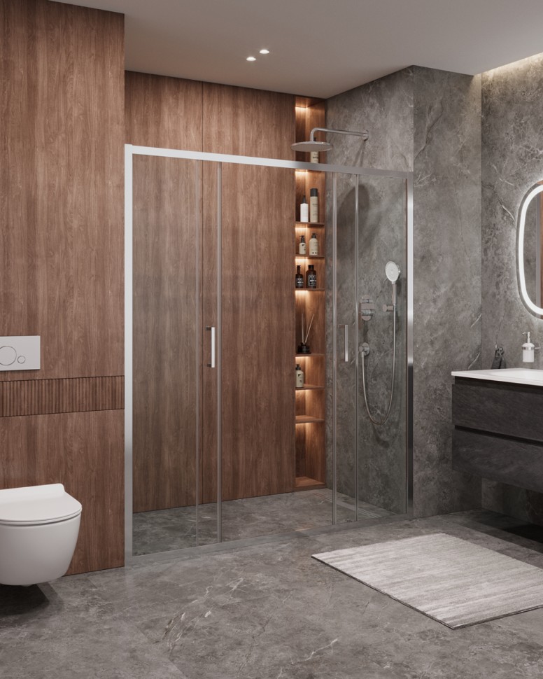 Душевая дверь CEZARES MOLVENO-BF-2-180-C-Cr-IV