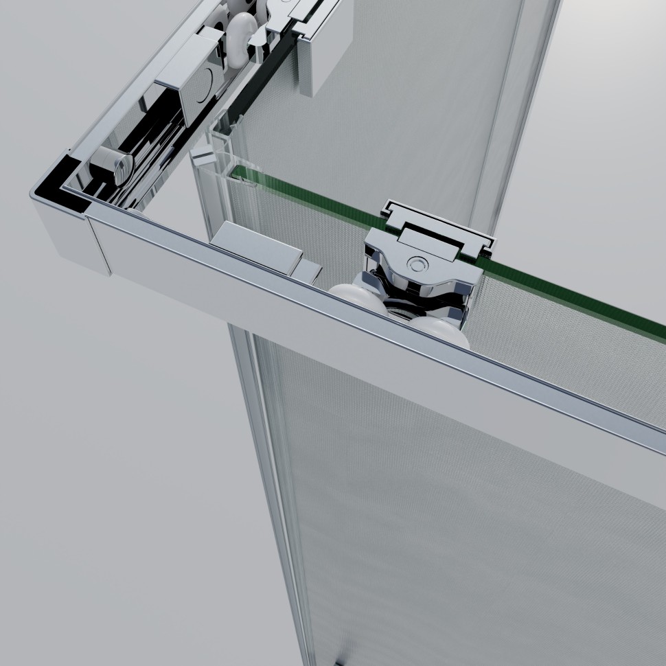 Душевой уголок Rapid-N VSS-3RN9090E10MT, (800-900)x(800-900), хром, стекло текстурное