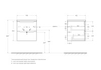 База под раковину подвесная BelBagno ETNA-500-2C-SO-RN Rovere Nature