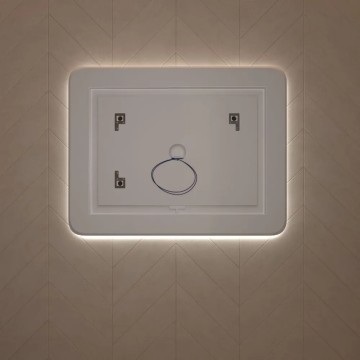 Зеркало LED OTTIMO Milan 800x700 c сенсорным выключателем и диммером