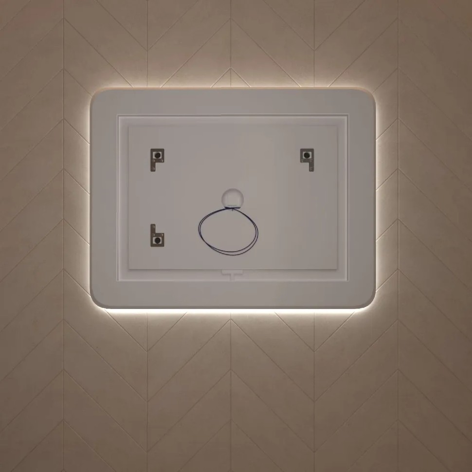 Зеркало LED OTTIMO Milan 800x700 c сенсорным выключателем и диммером