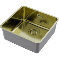 Кухонная мойка Omoikiri Omi 43-U/I Ultra-LG нерж. сталь/светлое золото