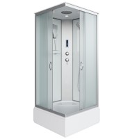 Душевая кабина Niagara Classic NG-1108-14P (90х90х215) средний поддон(26см),стекло матовое,4 места с полкой