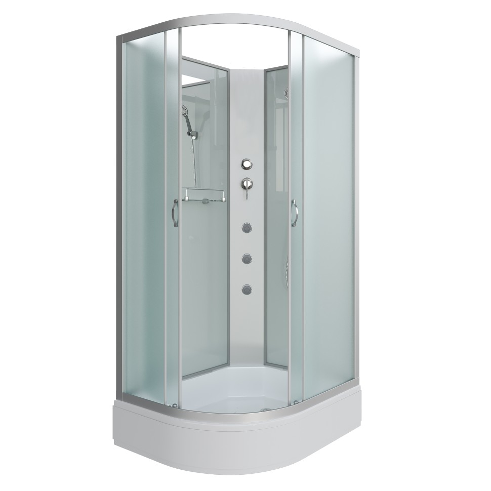 Душевая кабина Niagara Classic NG-33084-14RBKG (100х80х200) средний поддон(26см),стекло матовое,4 места