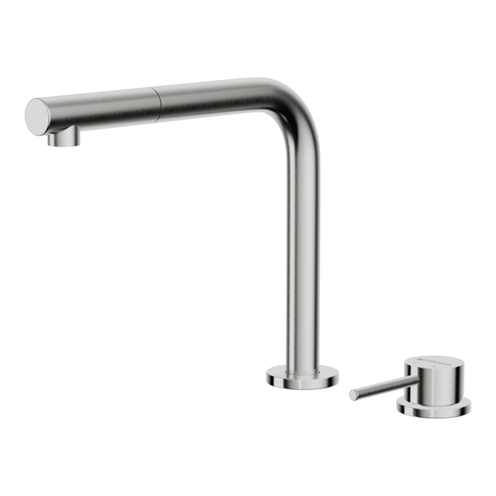 Смеситель для кухни Omoikiri Nara-S-BN латунь/нержавеющая сталь