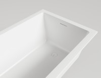 Ванна встраиваемая CASCATA KIT 180x80 S-Stone Матовое