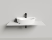 Раковина накладная ALDA WALL 03  покраска по RAL полностью 710х450х150 S-Stone Матовое
