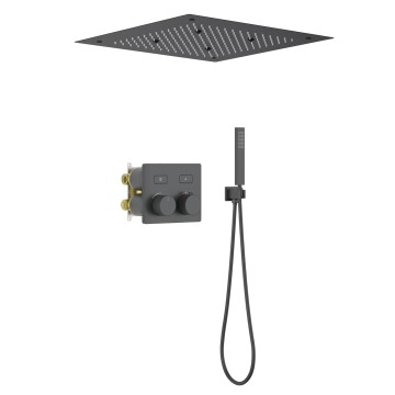 Душевая система встроенная с термостатом Timo Petruma SX-5209/03SM черный