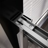 Душевой угол Veconi Premium Trento PTC-SP-30GR, 1400х900x2000, брашированный графит, стекло прозрачное