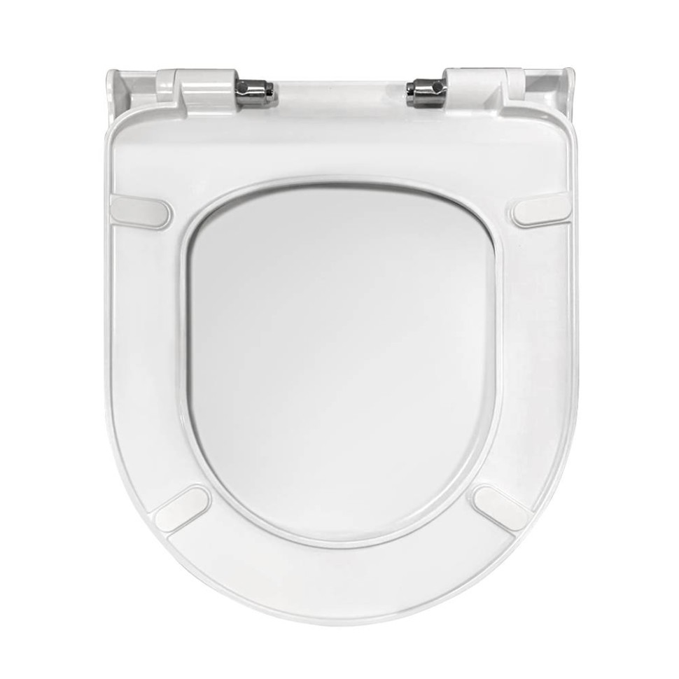 Унитаз BERGES подвесной EGO Real Rimless 49см, сиденье дюропласт Toma Slim SO, микролифт, быстросъем