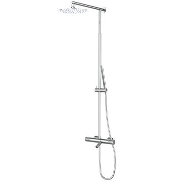 Душевая стойка GRB AURA 75450750TLC термостатическая с изливом, хром