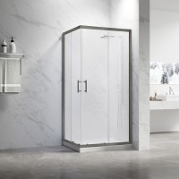 Душевой угол Veconi Rovigo RV-27GM, 1200x900x1900, оружейная сталь, прозрачное стекло