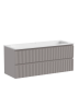 Тумба подвесная SANCOS Snob R 1195х445х500, c двумя ящиками оснащенными доводчиками, Doha Soft, арт.SNR120SM