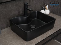 Раковина Gid Bm9091 53373 накладная черная матовая 48x37x13