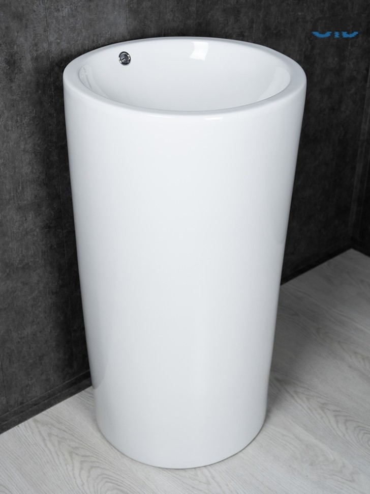 Раковина Gid Nb163 81107 накладная белая 46x46x85