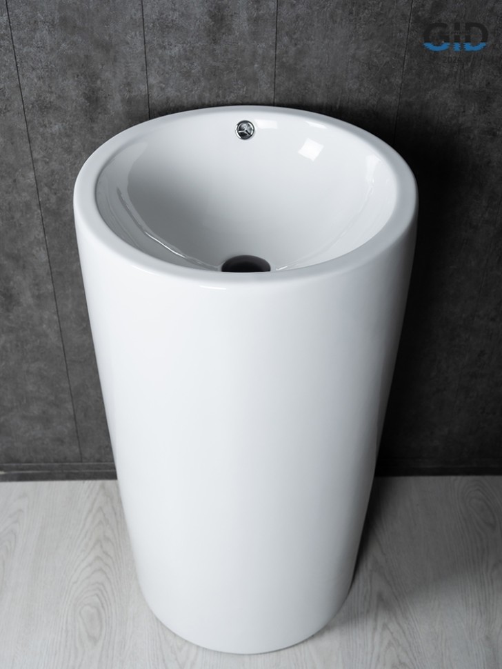 Раковина Gid Nb163 81107 накладная белая 46x46x85