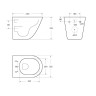 Чаша подвесного унитаза BelBagno SFERA-R BB046CHR