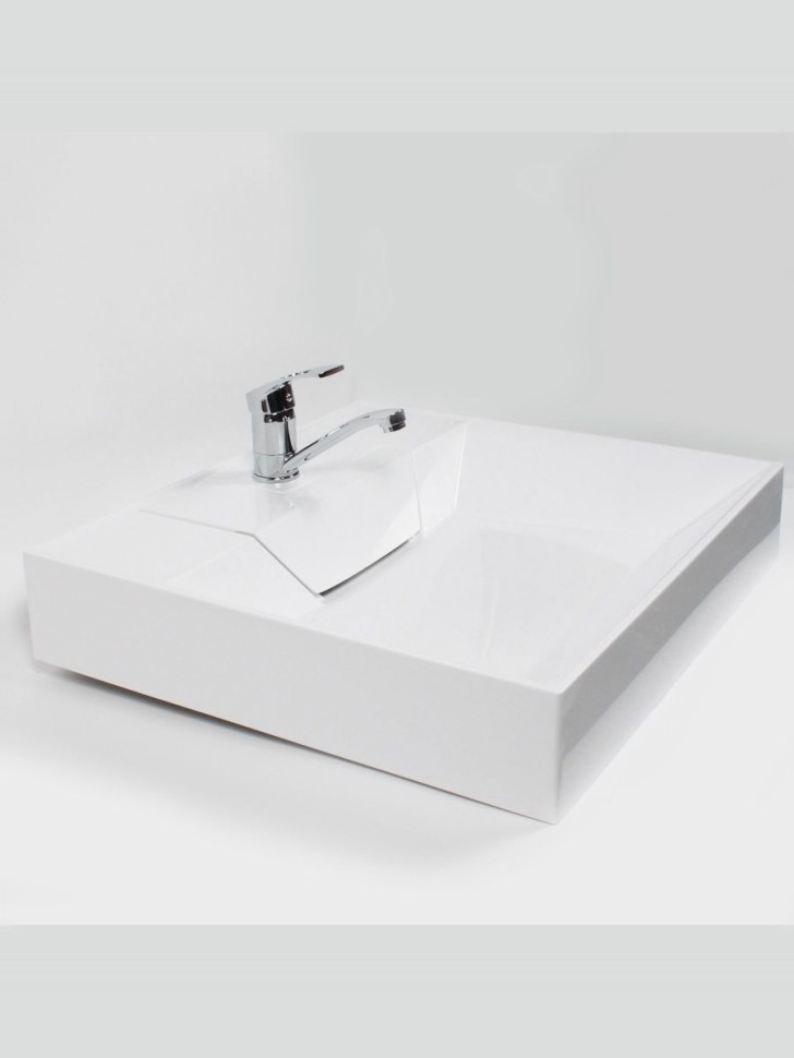 Раковина над стиральной машиной Uperwood Top 60х55х11 см, белая глянцевая