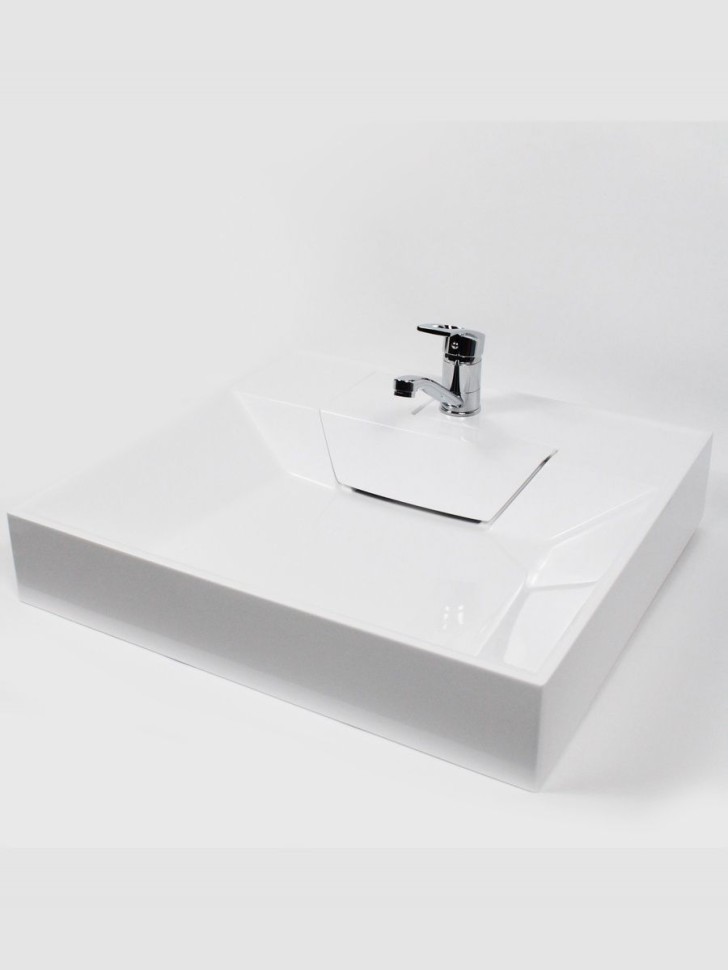 Раковина над стиральной машиной Uperwood Top 60х55х11 см, белая глянцевая