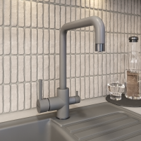 Смеситель для кухни Uperwood UPD-004-07 вороненая сталь/дым