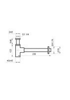 Сифон для раковины BelBagno BB-SMQ2-01