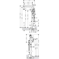 Смеситель для ванны напольный Hansgrohe Talis S напольный 72412000 хром