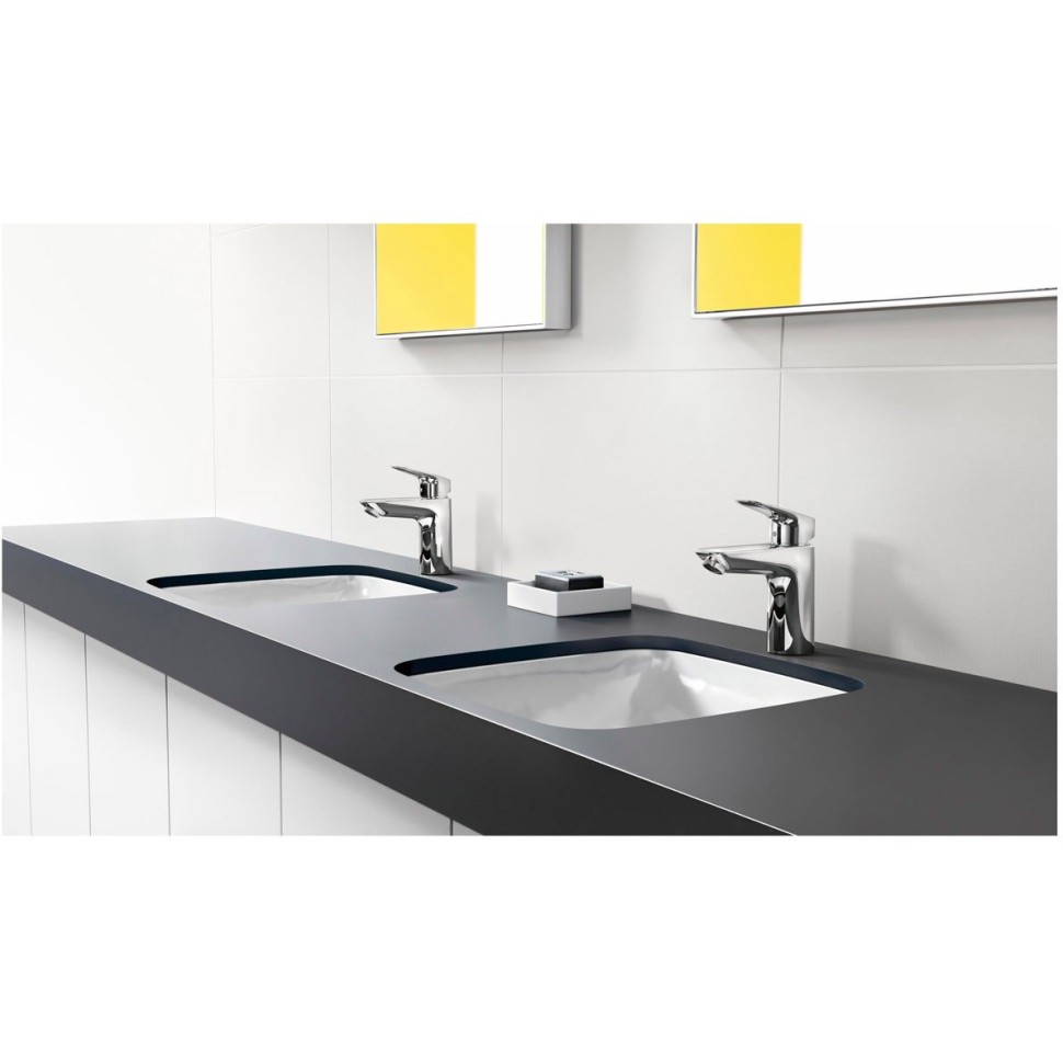 Смеситель для раковины Hansgrohe Logis со сливным гарнитуром 71102000, хром