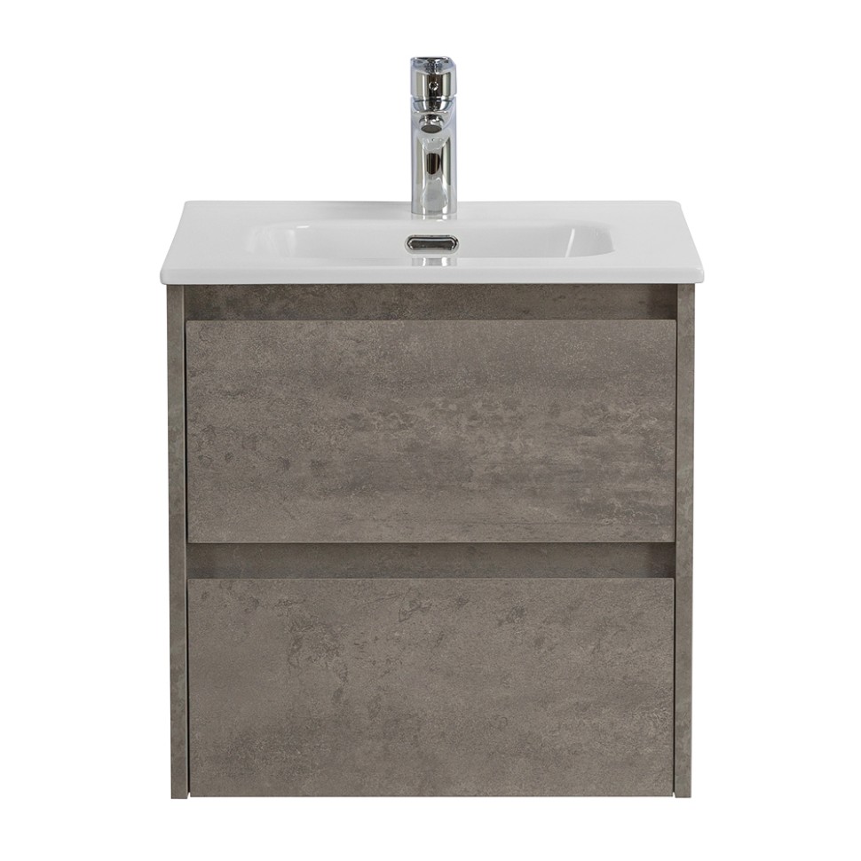 База под раковину подвесная BelBagno KRAFT-500-2C-SO-CG Cemento Grigio