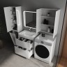 Колонна универсальная STYLE LINE "Бергамо L" с корзиной, Люкс Плюс антискрейтч белый глянец