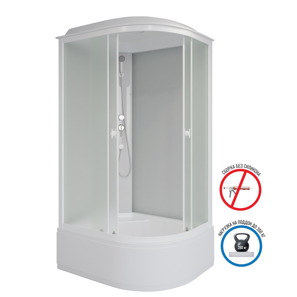 Душевая кабина Niagara Promo P120/90/40L/MT (120х90х215) 4 места