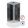 Душевая кабина Niagara Eco NG-7507-14BLACK (80х80х215) высокий поддон(40см),стекло мозаика,4 места